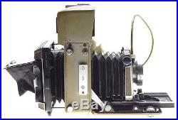 LINHOF Technika 70 Press vintage 6x9 camera 4 schneider lenses 3 roll backs used