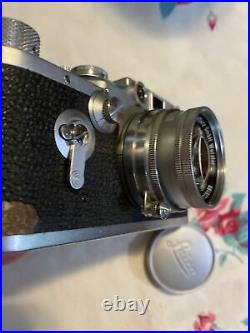 Leica DRP Ernst Leitz GmbH Wetzlar Vintage Film Camera with Summicron f=5cm Lens