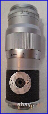 Leica Hektor 135mm f/4.5 Lens Vintage German Camera Lens