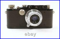 Leica III Mod (F) (Black) 35mm Rangefinder Camera with Elmar 5cm 13.5 Lens RARE