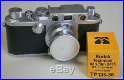 Leica IIIF Red Dial Camera with Leitz/Elmar 50mm f3.5 lens. Just Overhauled