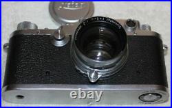 Leica IIIc is a 35mm rangefinder camera with screw mounted lens (1946-47) Ex+/++