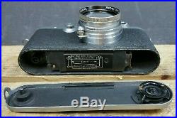 Leica IIIf 3f WORKING 1950/51 35mm Camera & 1942 WW2 Summitar 12 Lens & Case