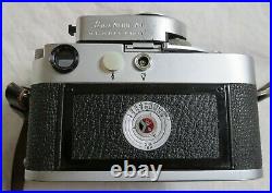 Leica M3 Camera with Summicron 12/50 Lens Leica Meter MR Hood 39E Filter Old Vtg