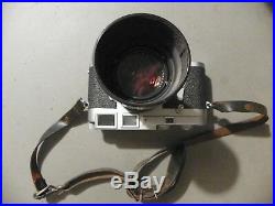 Leica M3 Film Camera With 90 MM F 2.8 Elmarit Lens Used Antique Vintage