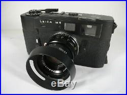 Leica M5 35mm Rangefinder Camera with Leitz Wetzlar Summicron 50mm f2 Lens