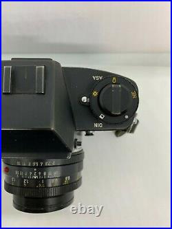 Leicaflex Leitz Sl 35mm Camera And Summicron-r Wetzlar 1.2 50mm Lens Old Vintage