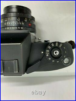 Leicaflex Leitz Sl 35mm Camera And Summicron-r Wetzlar 1.2 50mm Lens Old Vintage