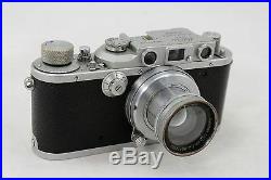 Leitz Leica III a DRP, vintage 35mm camera, lens Summar f=5cm 12, pre war 1938