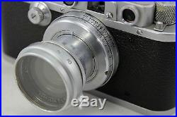Leitz Leica III a DRP, vintage 35mm camera, lens Summar f=5cm 12, pre war 1938