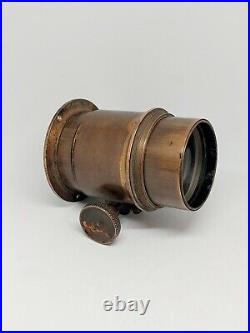 Lens Petzval Antique camera lens Vintage pre-revolutionary Brass Rare Retro lens
