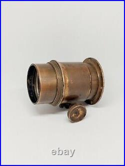Lens Petzval Antique camera lens Vintage pre-revolutionary Brass Rare Retro lens