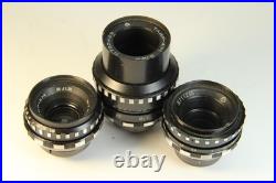 Lens Vintage Soviet Set 3 pcs Black Magic Tair-41 Vega-7-1 Mir-11 Kiev-16U BMPCC Lens Vintage Soviet Set 3 pcs Black Magic Tair-41 Vega-7-1 Mir-11 Kiev-16U BMPCC