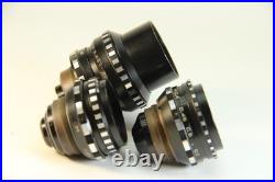 Lens Vintage Soviet Set 3 pcs Black Magic Tair-41 Vega-7-1 Mir-11 Kiev-16U BMPCC