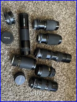 Lot 10 Vintage Lens Camera Mix (untested)