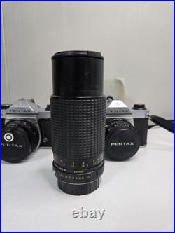 Lot Of 2 Asahi Pentax K1000 50mm Vintage Camera With Multiple Lens And Flash Lot Of 2 Asahi Pentax K1000 50mm Vintage Camera With Multiple Lens And Flash
