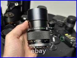 Lot Of Vintage Camera Lenses (Pentax K, Olympus OM, M42) With Caps And Cases