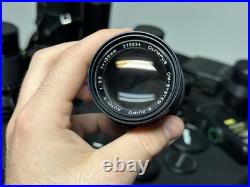 Lot Of Vintage Camera Lenses (Pentax K, Olympus OM, M42) With Caps And Cases