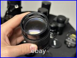 Lot Of Vintage Camera Lenses (Pentax K, Olympus OM, M42) With Caps And Cases