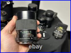 Lot Of Vintage Camera Lenses (Pentax K, Olympus OM, M42) With Caps And Cases