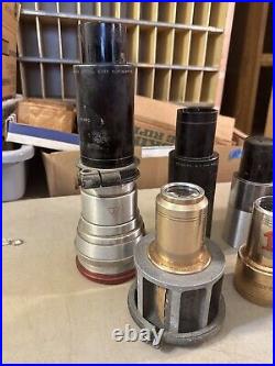 Lot Of Vintage Camera Projector Lenses Wollensak Sankor Kollmorgen Bausch Lomb