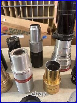 Lot Of Vintage Camera Projector Lenses Wollensak Sankor Kollmorgen Bausch Lomb