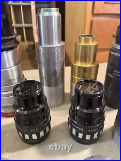Lot Of Vintage Camera Projector Lenses Wollensak Sankor Kollmorgen Bausch Lomb