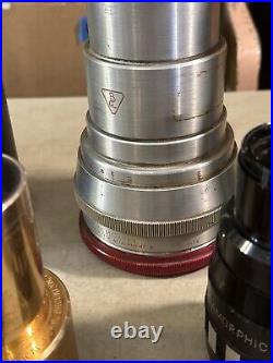 Lot Of Vintage Camera Projector Lenses Wollensak Sankor Kollmorgen Bausch Lomb