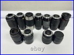 Lot of 11 Vintage Camera Lenses Minolta Rokinon + More Untested AS-IS Lot of 11 Vintage Camera Lenses Minolta Rokinon + More Untested AS-IS