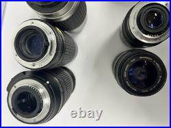 Lot of 11 Vintage Camera Lenses Minolta Rokinon + More Untested AS-IS