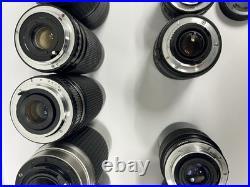 Lot of 11 Vintage Camera Lenses Minolta Rokinon + More Untested AS-IS Lot of 11 Vintage Camera Lenses Minolta Rokinon + More Untested AS-IS