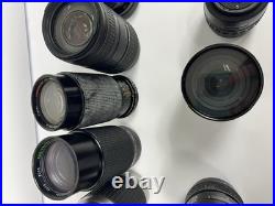 Lot of 11 Vintage Camera Lenses Minolta Rokinon + More Untested AS-IS Lot of 11 Vintage Camera Lenses Minolta Rokinon + More Untested AS-IS