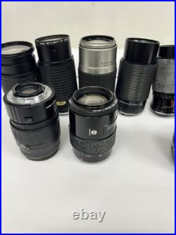 Lot of 11 Vintage Camera Lenses Minolta Rokinon + More Untested AS-IS Lot of 11 Vintage Camera Lenses Minolta Rokinon + More Untested AS-IS