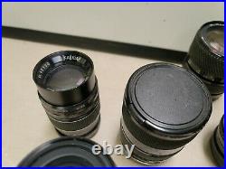 Lot of 13 Vintage Camera lens for parts or repair UNTESTED AS IS READ AD