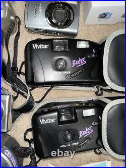 Lot of 14 Vintage Cameras Un-Tested & Extras LOOK
