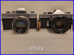 Lot of 5 Minolta CAMERAS SRTSC SR1 SRT SUPER SRT 101 SRT 101, 2 MINOLTA LENSES