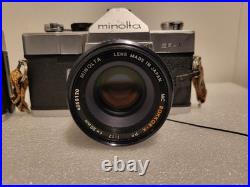 Lot of 5 Minolta CAMERAS SRTSC SR1 SRT SUPER SRT 101 SRT 101, 2 MINOLTA LENSES