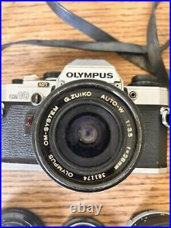 Lovely Vintage Camera Film OLYMPUS 28mm & 50mm F1.8 Lens Zuiko Made In Japan