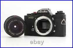 MINOLTA XD Black Vintage 35mm SLR Film Camera PLUS 28mm lens