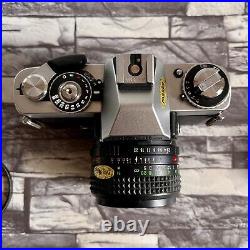 MINOLTA XD5 SLR Film Camera with MD W. ROKKOR-X 35mm F2.8 Lens Vintage Rare