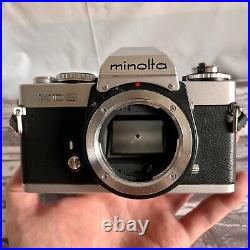 MINOLTA XD5 SLR Film Camera with MD W. ROKKOR-X 35mm F2.8 Lens Vintage Rare