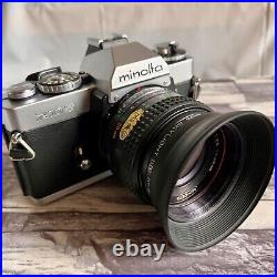 MINOLTA XD5 SLR Film Camera with MD W. ROKKOR-X 35mm F2.8 Lens Vintage Rare