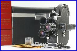 MINT Bolex H16 Reflex REX-5 Professional Kinotar 12.5 25 50 mm 3Lens Japan D08