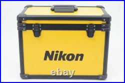 MINT Nikon Vintage Yellow Hard Aluminum BOX Camera Lens Trunk Case From JAPAN