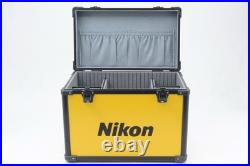 MINT Nikon Vintage Yellow Hard Aluminum BOX Camera Lens Trunk Case From JAPAN