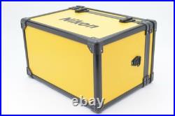 MINT Nikon Vintage Yellow Hard Aluminum BOX Camera Lens Trunk Case From JAPAN