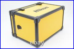 MINT Nikon Vintage Yellow Hard Aluminum BOX Camera Lens Trunk Case From JAPAN