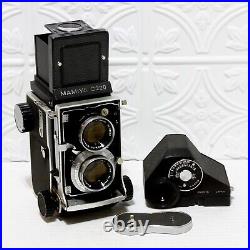 Mamiya C220 Professional TLR Camera WithSekor 80mm f2.8 Lens+CDS Prism Finder VTG