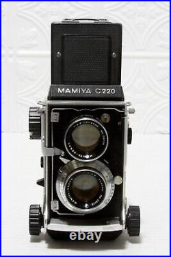 Mamiya C220 Professional TLR Camera WithSekor 80mm f2.8 Lens+CDS Prism Finder VTG