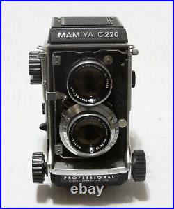 Mamiya C220 Professional TLR Camera WithSekor 80mm f2.8 Lens+CDS Prism Finder VTG